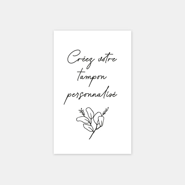 My personalized stamp in portrait format