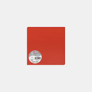 Carte 160x160 velin 210g rouge corail Pollen