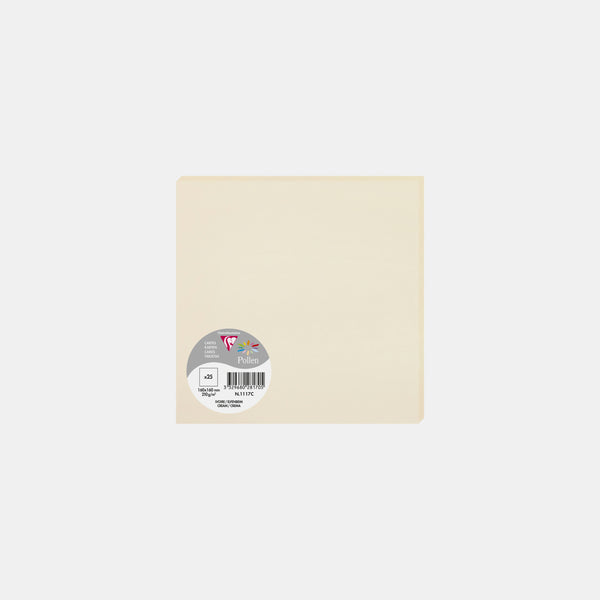 Card 160x160 vellum 210g ivory Pollen
