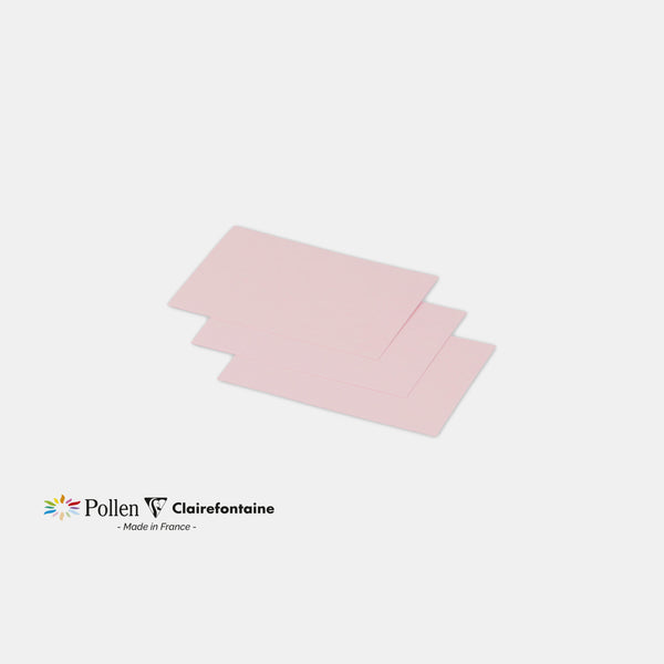 Carte 70x95 velin 210g rose Pollen