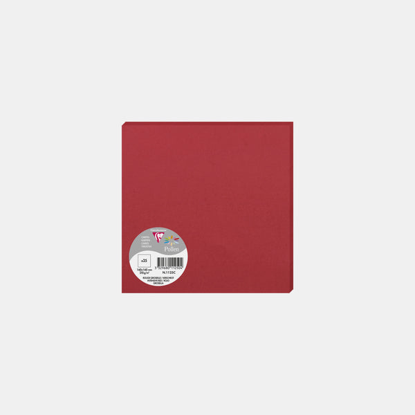 Card 160x160 vellum 210g red currant Pollen
