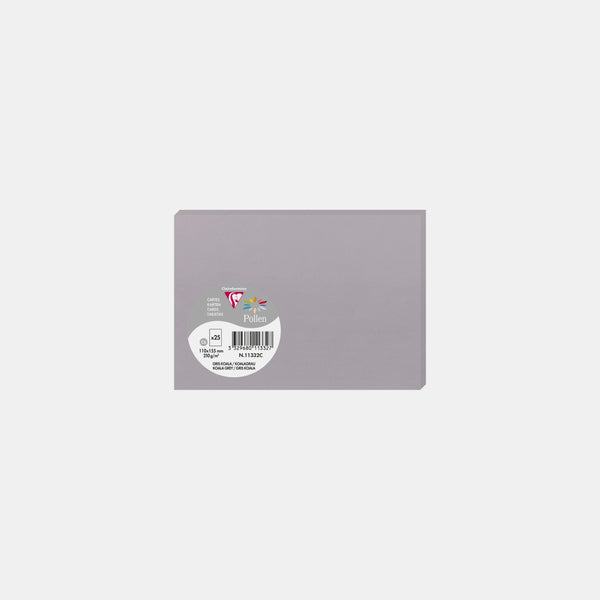 Card 110x155 vellum 210g koala gray Pollen