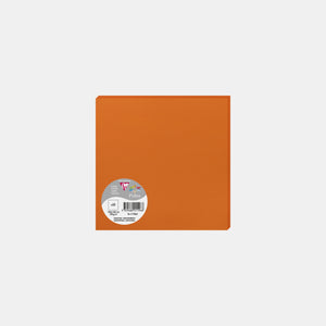 Carte 160x160 velin 210g capucine Pollen