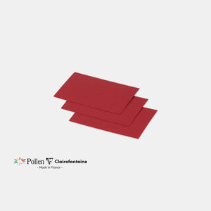 Carte 70x95 velin 210g rouge groseille Pollen