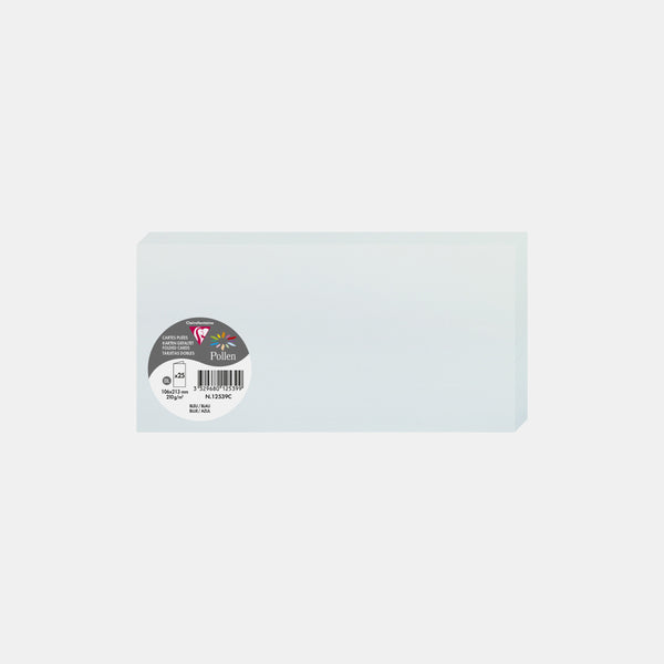 Pre-folded card 213x213 vellum 210g sky blue Pollen