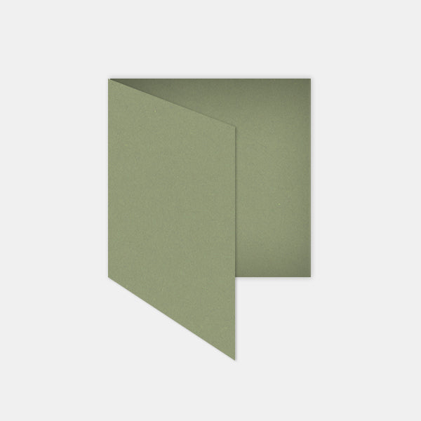 Vorgefaltete Karte 130x260mm Kraftoliv