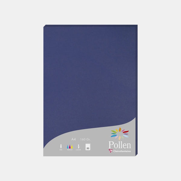 A4-Pergamentblatt, 160 g, nachtblauer Pollen