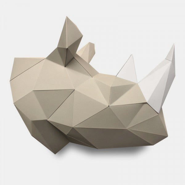 Rhinoceros paper trophy