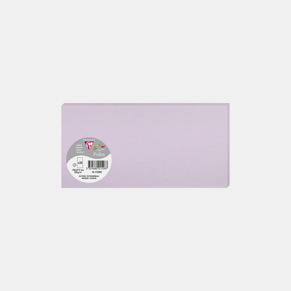 Carte 106x213 velin 210g glycine Pollen