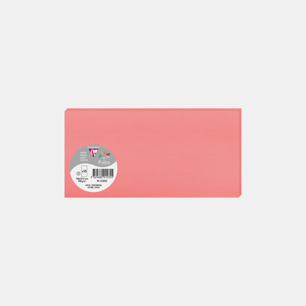 Carte pré pliée 213x213 velin 210g litchi Pollen