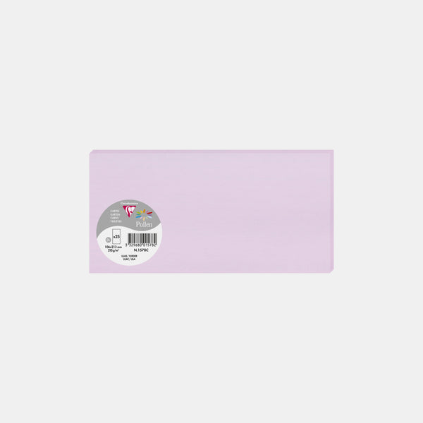 Carte 106x213 velin 210g lilas Pollen