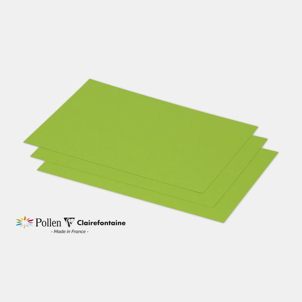Carte 158x222 velin 210g vert menthe Pollen