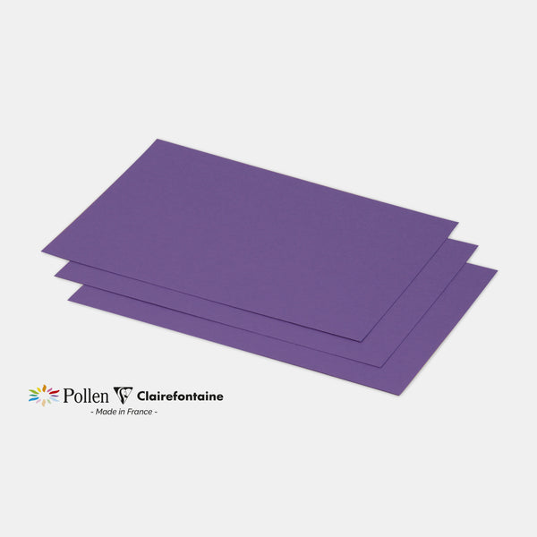 Carte 158x222 velin 210g violine Pollen