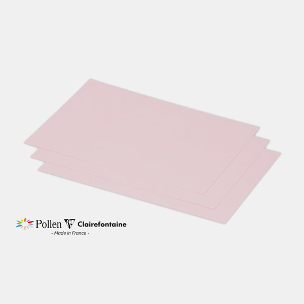 Carte 158x222 velin 210g rose Pollen