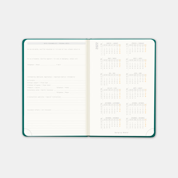 Rhodia Agenda 2024 a6 peacock