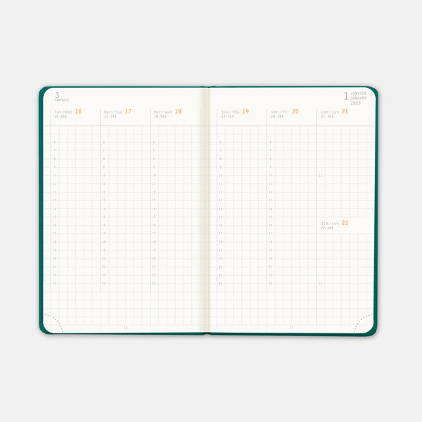 Rhodia Agenda 2024 a5 peacock