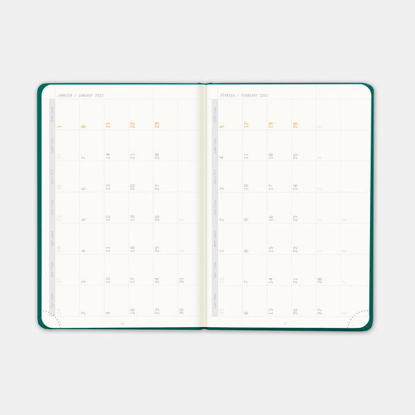 Rhodia Agenda 2024 a5 peacock