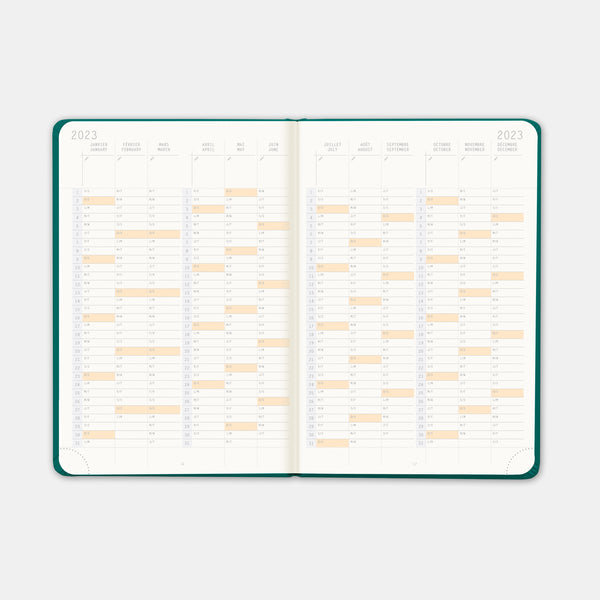 Rhodia Agenda 2024 a5 peacock