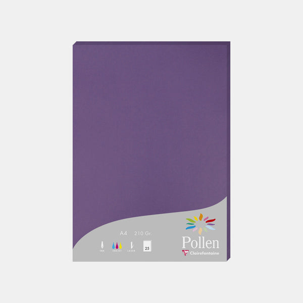 A4-Pergamentblatt, 210 g, violetter Pollen
