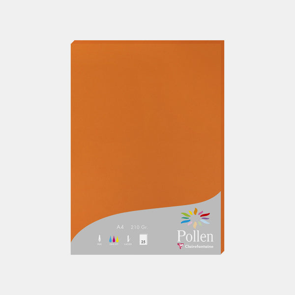 A4-Pergamentblatt, 210 g, Kapuzinerkresse-Pollen
