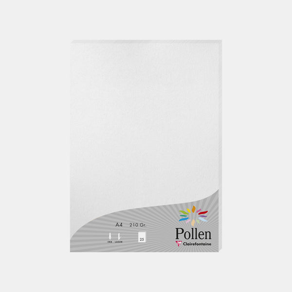 Schillerndes A4-Blatt, 210 g, schillernder weißer Pollen