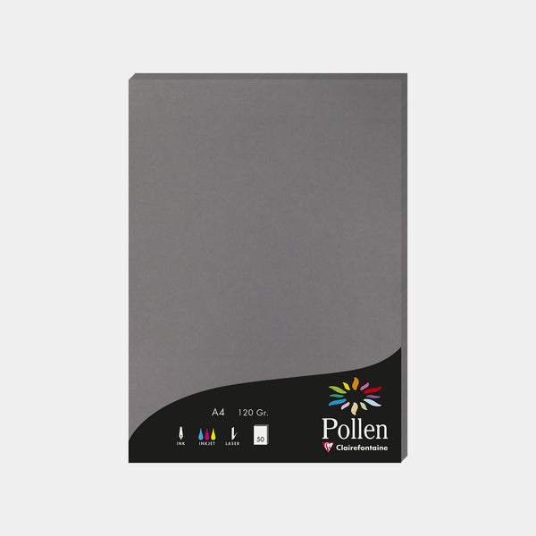 A4-Pergamentblatt, 120 g, stahlgrauer Pollen