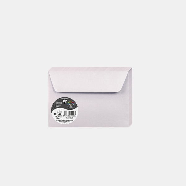 Envelope 114x162 iridescent 120g powder pink iridescent Pollen
