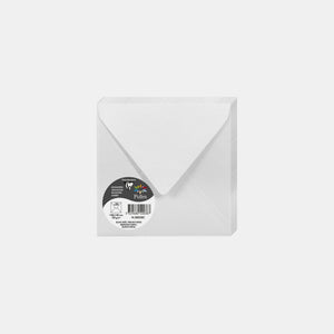 Enveloppe 140x140 irisé 120g blanc irisé Pollen