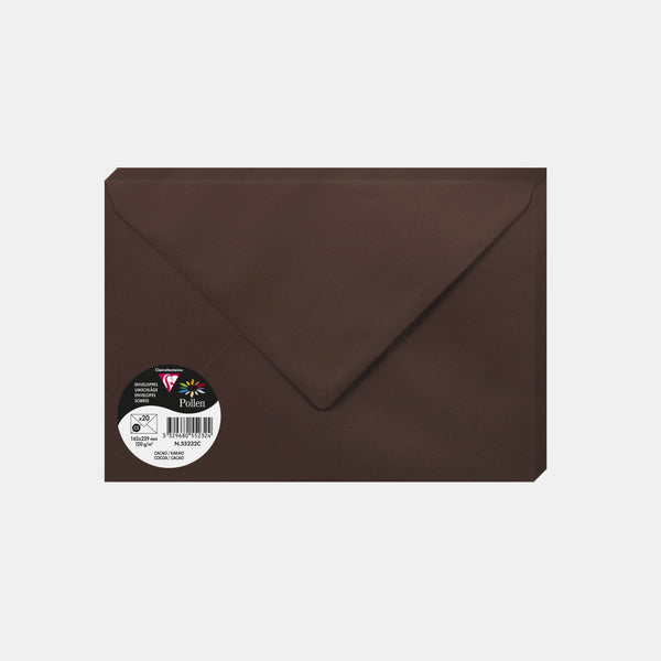 Umschlag 162x229 Pergament 120g Kakaopollen