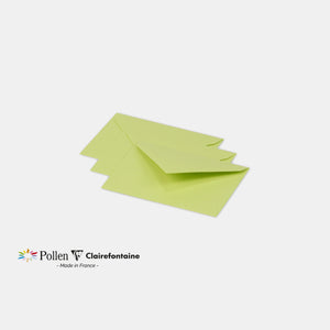 Enveloppe 75x100 velin 120g vert bourgeon Pollen