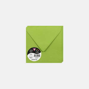 Enveloppe 140x140 velin 120g vert menthe Pollen