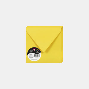Enveloppe 140x140 velin 120g jaune soleil Pollen