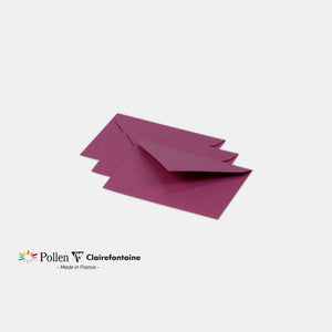 Enveloppe 75x100 velin 120g framboise Pollen