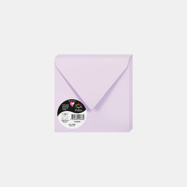 Enveloppe 140x140 velin 120g lilas Pollen