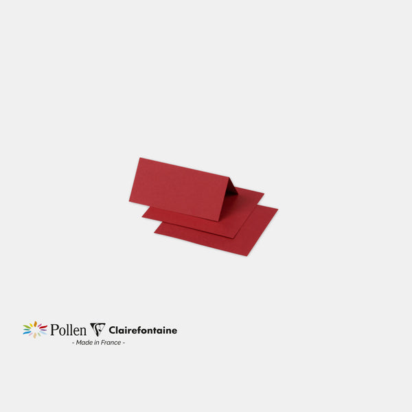 Marque place 85x80 velin 210g rouge groseille Pollen