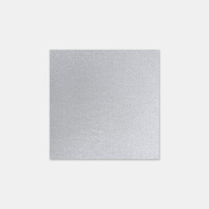 Carte 90x90mm métallisé argent