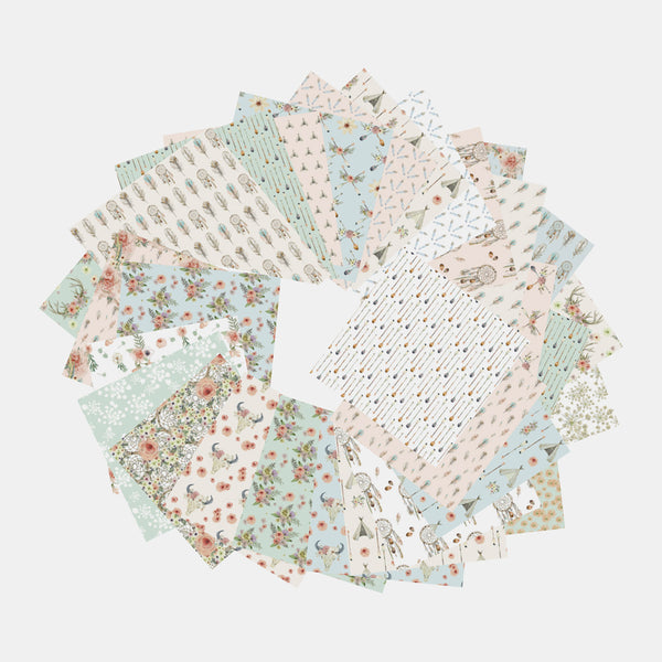Papier origami 15x15 cm - Boheme chic - 60 feuilles