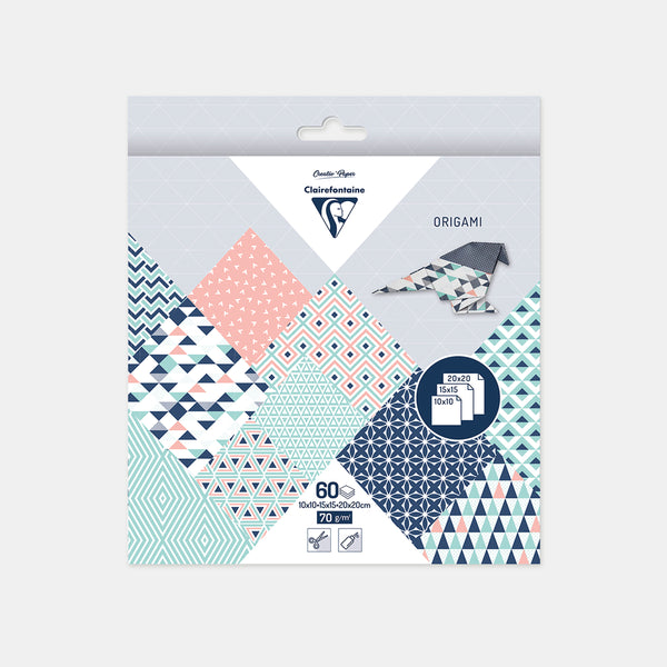 Origami paper 3 sizes - Prism - 60 sheets