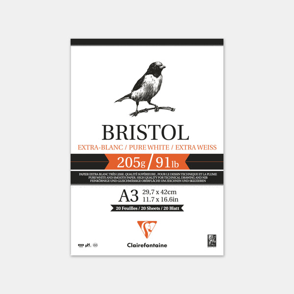 Bristol paper pad 205g - A3