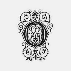 Arabeske-Alphabet-Stempel o