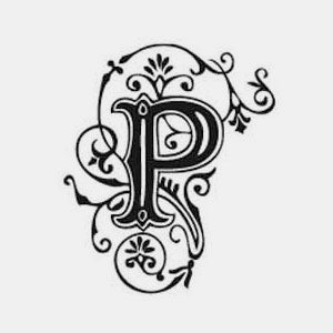 Arabeske-Alphabet-Stempel p