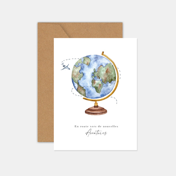 World Map - On the road to new adventures