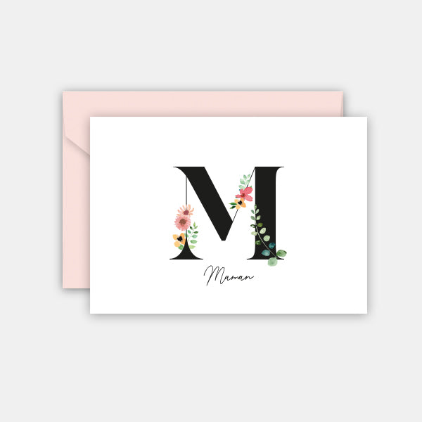 Muttertagskarte – M für Mama