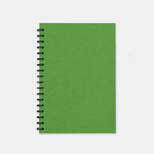 Recycled anise green notebook 148x210 plain pages