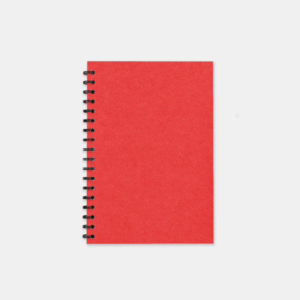 Carnet recycle rouge 105x155 pages lignées