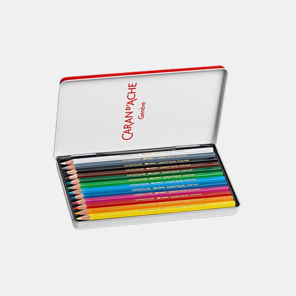 Schachtel mit 12 Swisscolor-Buntstiften