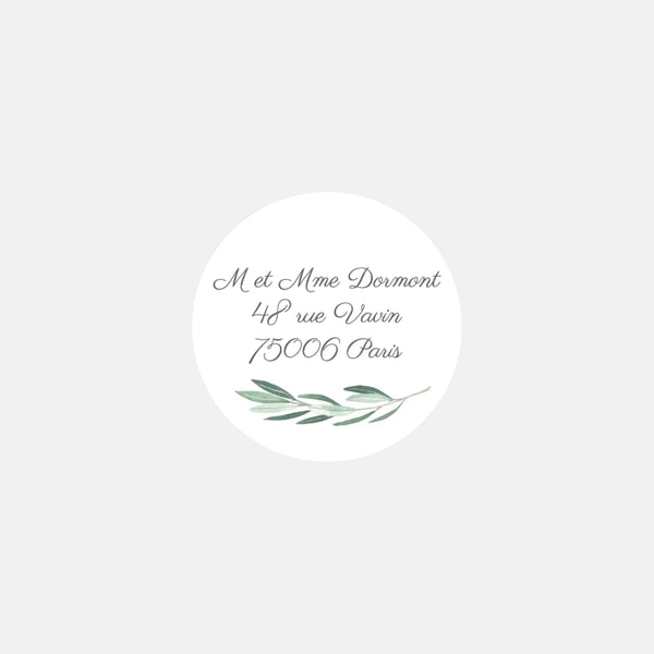 Personalized stickers foliage match