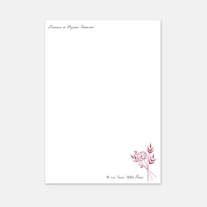 Schreibpapier - A4 Mohnblume