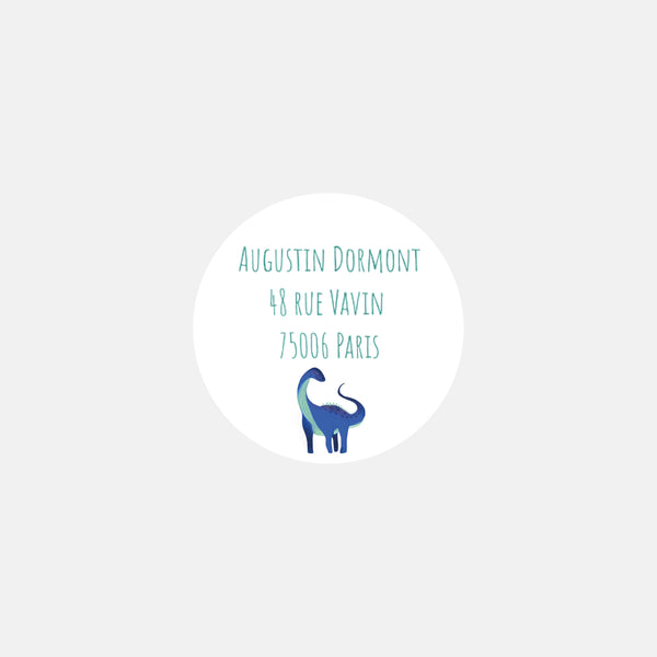 Custom dinosaur matching stickers