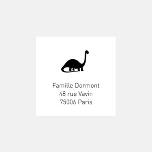 Personalized small dinosaur stamp